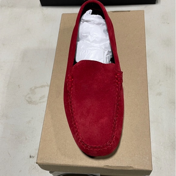 Sz 9 men J Sabat sued shoes red authentic comes in original box - Picture 2 of 3